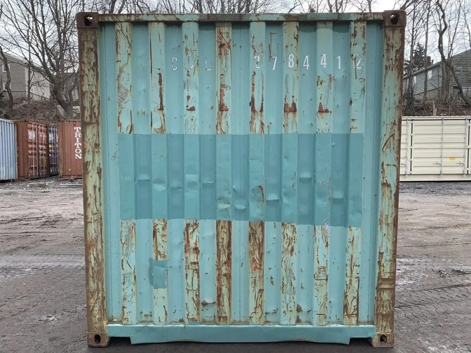 20′ x 8′ x 8.5′ Tall– AS IS Door Seals Show Light Used Shipping / Storage Container – Green - Image 3