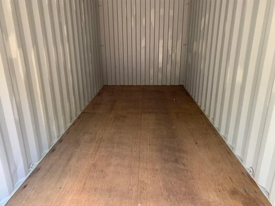 20′ x 8′ x 8.5′ Tall– Wind and Watertight Off Rent Used Shipping / Storage Container – Beige - Image 2