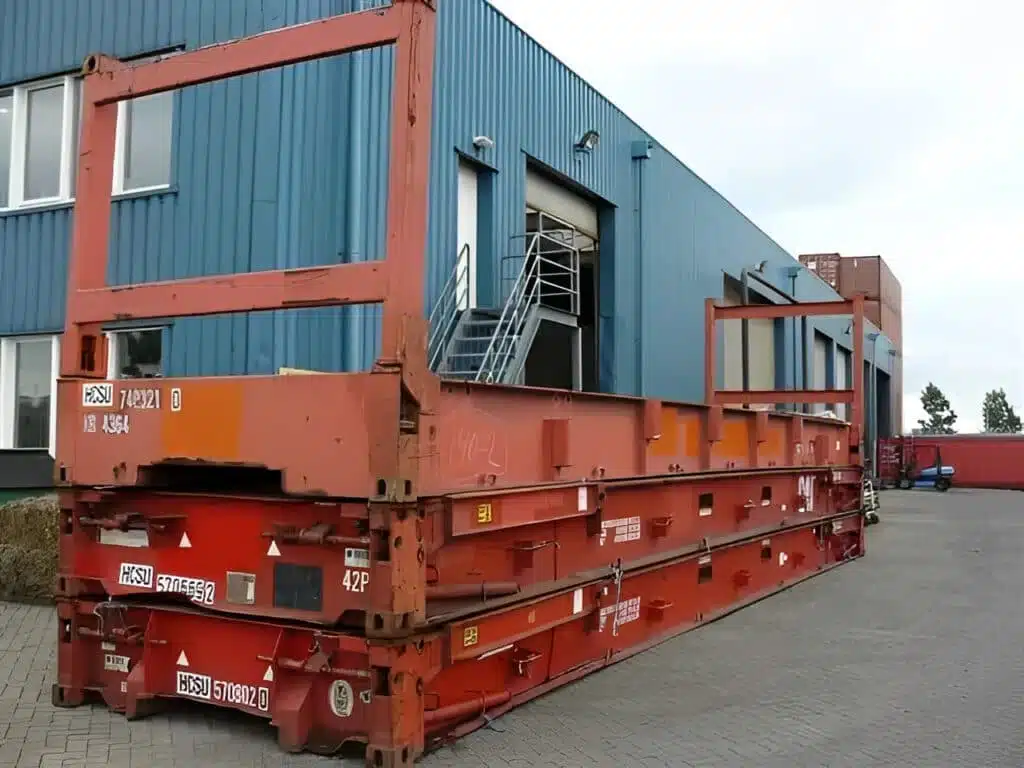20Ft X 8Ft Used Flat Rack Shipping Containers - Image 4