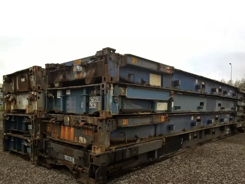 40ft x 8ft Used Shipping Container – Flat-Rack - Image 4