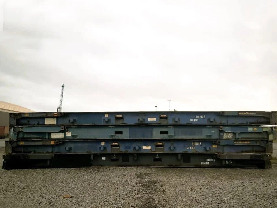 40ft x 8ft Used Shipping Container – Flat-Rack - Image 3