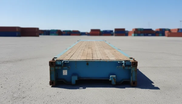 40ft Used Flat Rack Shipping Container for Sale - Image 5