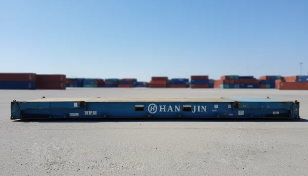 40ft Used Flat Rack Shipping Container for Sale - Image 3