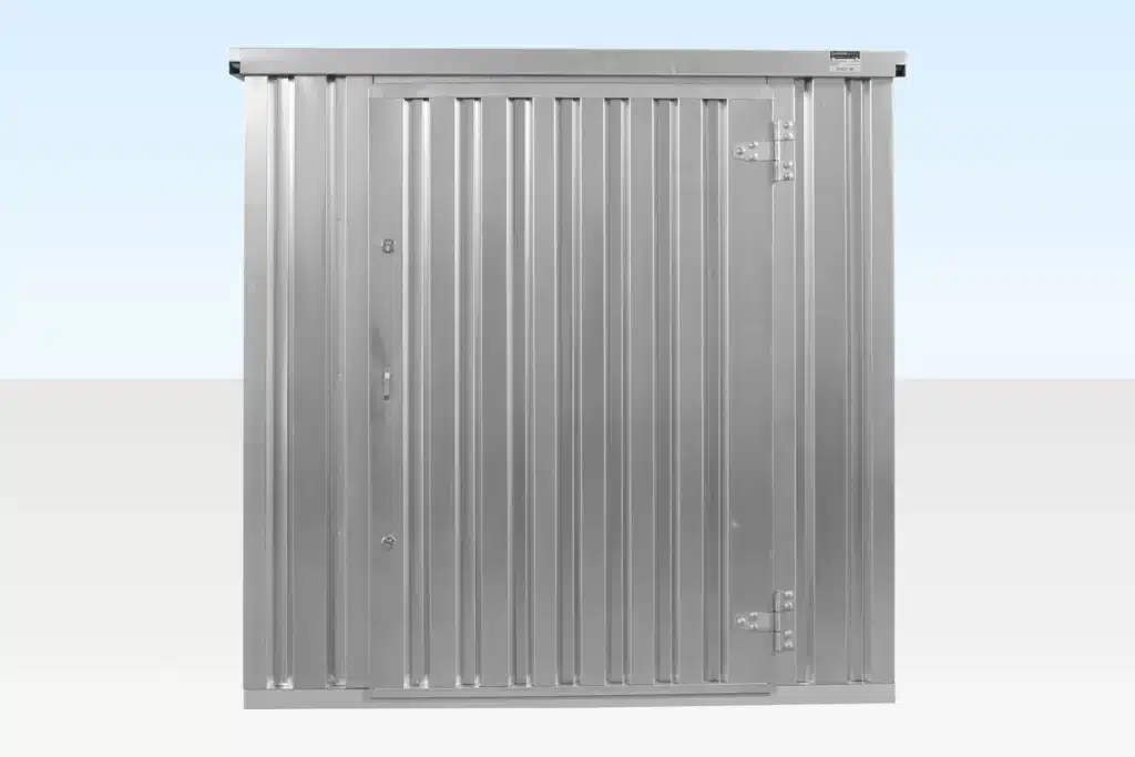 4M X 2.1M Flat Pack Container Store – Galvanised - Image 4