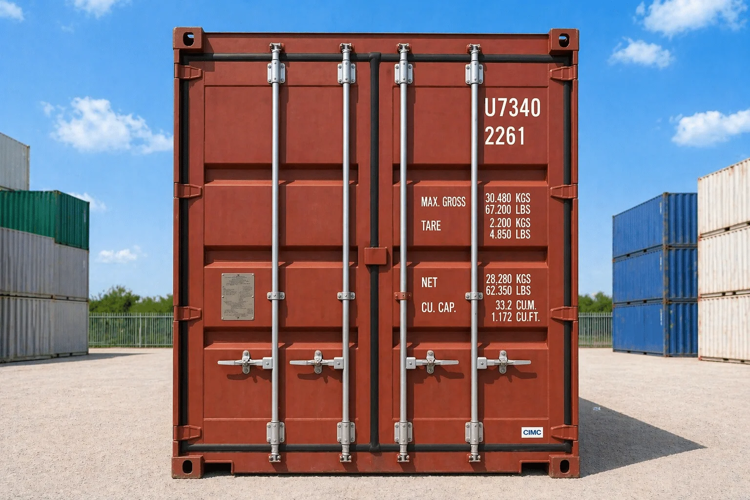 20ft Standard Wind and Watertight Shipping Container for Sale