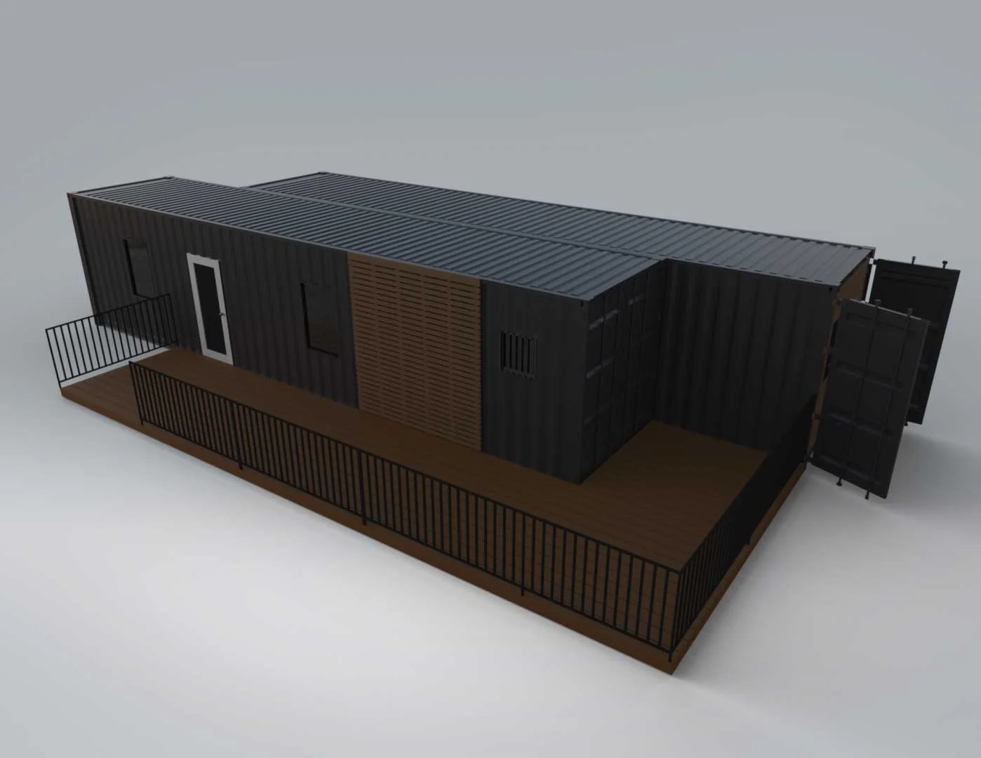 Luxury 2 Bedroom Shipping Container Home | The Clark | Two 40ft Containers