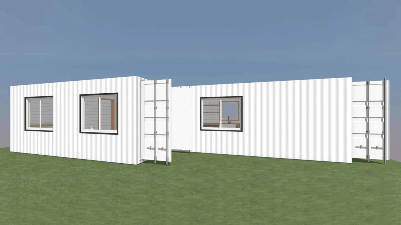 Luxury 2 Bedroom Shipping Container Home | 40ft + 20ft Modern Container House | The Fulton - Image 3