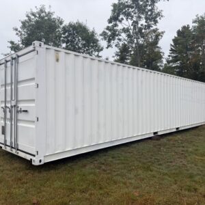 40ft Double Door Storage Container – White, Like-New Condition