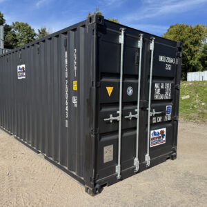 40ft High Cube Shipping Container – New One-Trip, Black